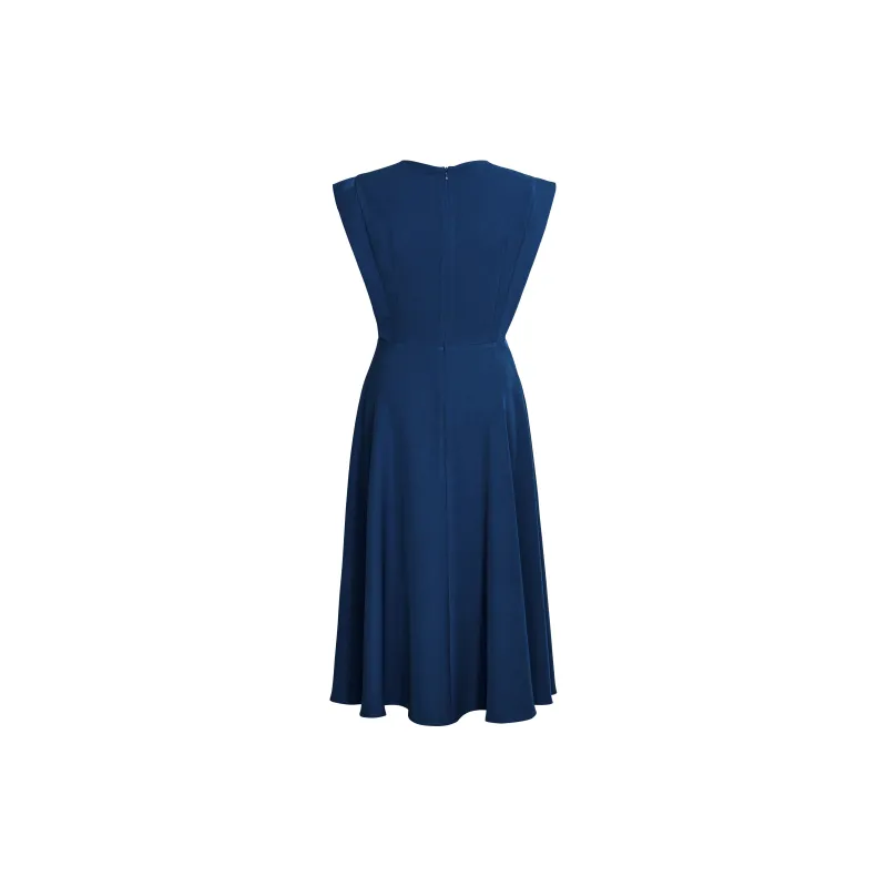 ROEYSHOUSE SS24 Short Sleeved Dress Women's Dark Blue-1
