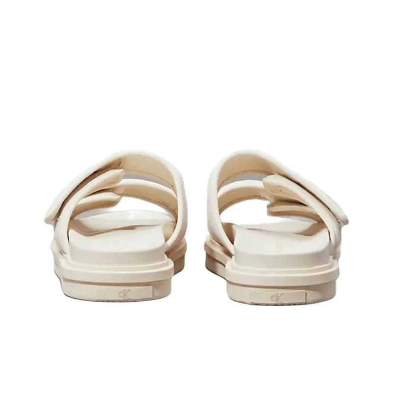 CKJ CALVIN KLEIN JEANS Slide Slippers Women's Ivory-4