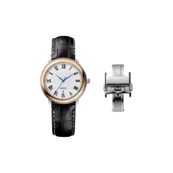 SHIRUI Genuine Leather With Compatibility For Watch Bands Black Brown Blue Women's Watch