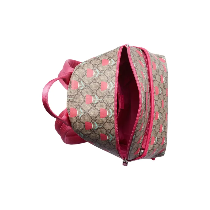 GUCCI Canvas Backpack Regular Kids' Beige & Ebony-5