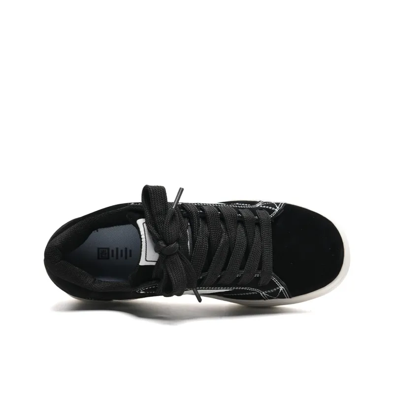 Circle Small Cushioning Coverage Lightweight Breathable Slip Resistant Low Top Canvas Shoes Unisex Black-6