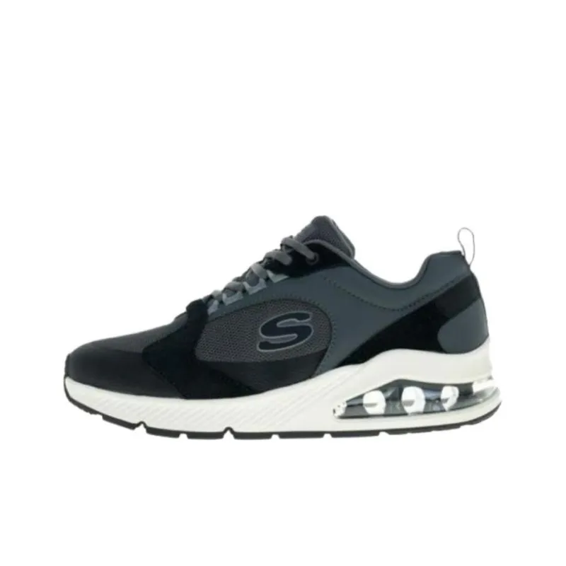 Skechers Shock Absorbers With Slip Resistant And Abrasion Resistant Properties Low Top Running Shoes Men's Gray-0