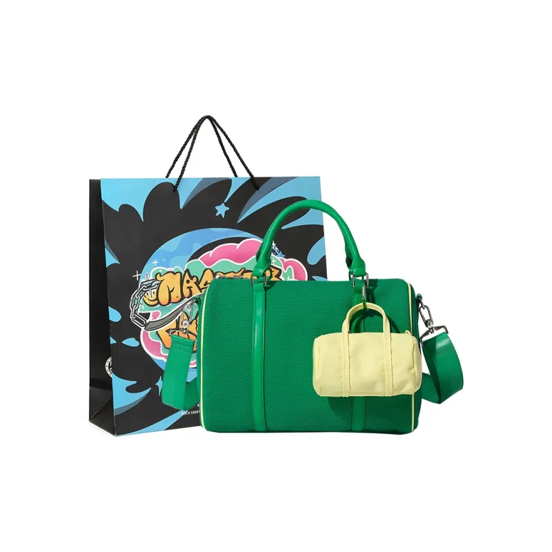MASTER CANVAS Fabric Combo Bag Boston Bag One Shoulder Handbag Unisex Multicolor-1