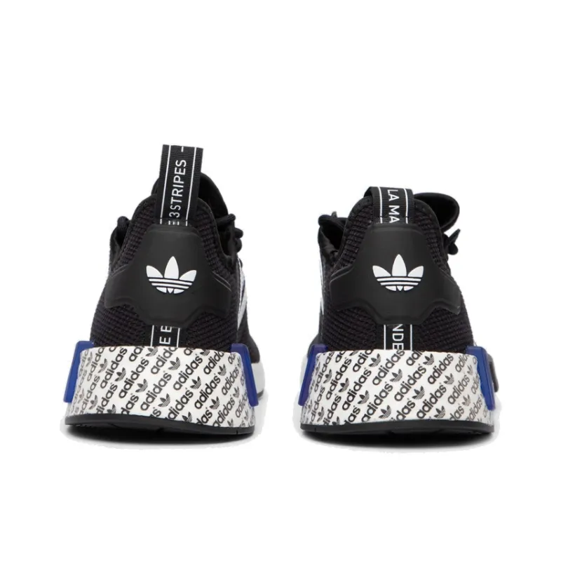 NMD_R1 Adidas Originals 'Logo Print Black Royal Blue'-4