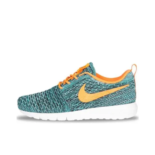 Nike Roshe NM Flyknit Hyper Jade Total Orange Women's