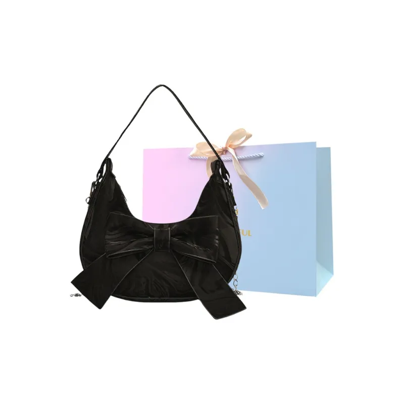 SUPERCUTE Pu Handbag Crossbody Bag Shoulder Bag Regular Women's Black/White/Pink/Silver-0