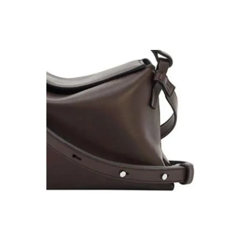 AESTHER EKME Grained Calfskin Shoulder Bag Crossbody Bag Handbag Mini Women's Brown-3