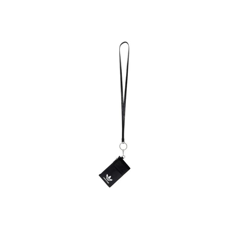 Balenciaga Adidas Collaboration Sheepskin Card Clip Card Holder Unisex Black/White-2