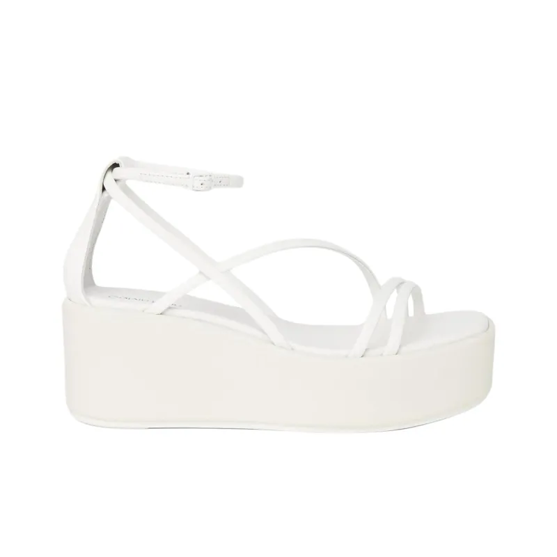 CALVIN KLEIN Strap Sandals 6cm Women's White-1