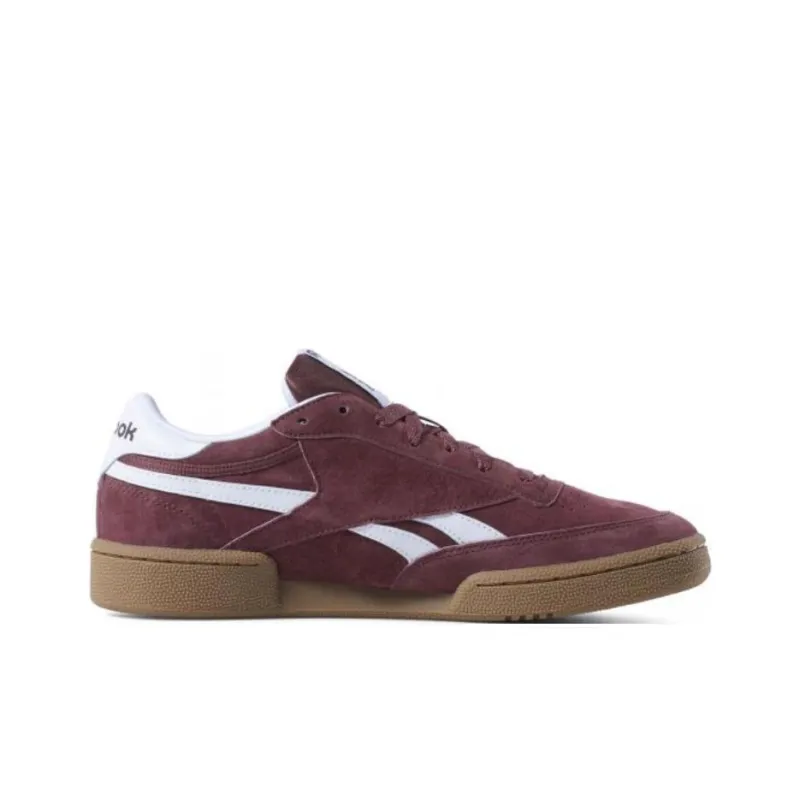 Reebok Revenge Anti Slip Wear Resistant Low Top Skateboard Shoes Unisex Purple White-1