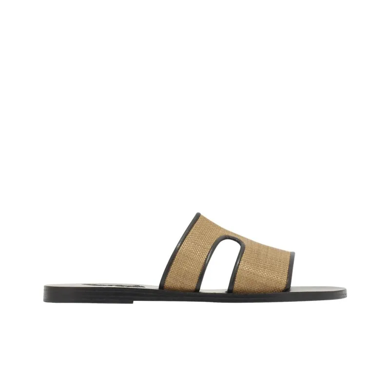 ANCIENT GREEK SANDALS Slide Slippers Women's Brown-1
