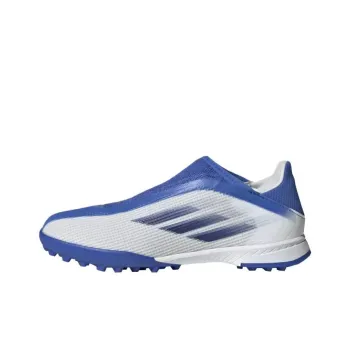 Adidas TF Rubber Broken Studs Artificial Ground Firm Ground Cushioning Wear-Resistant Soccer Shoes Men's White Blue
