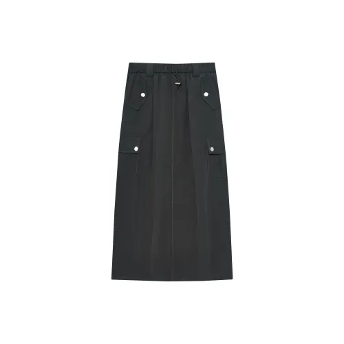 STARFEI Casual Long Skirts Women's Black