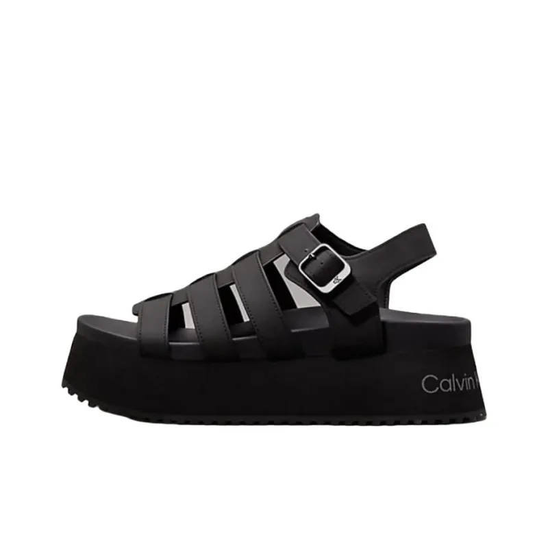 CKJ CALVIN KLEIN JEANS Roman Sandals 5.6cm Women's Black-0