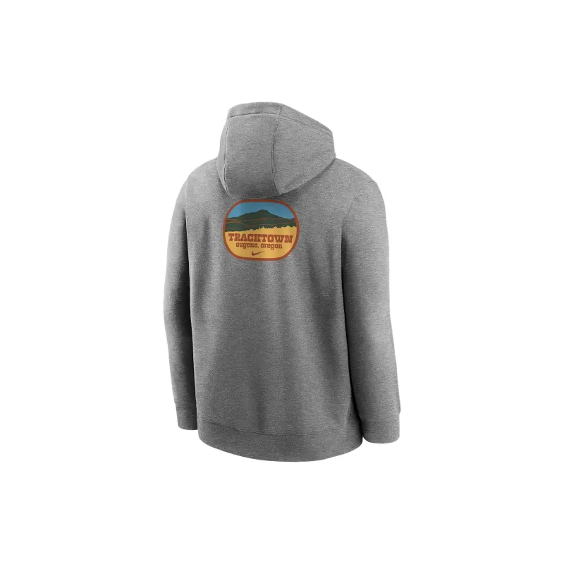Nike Club Running Pullover Hoodie Sweatshirt Men's Dark Gray-1