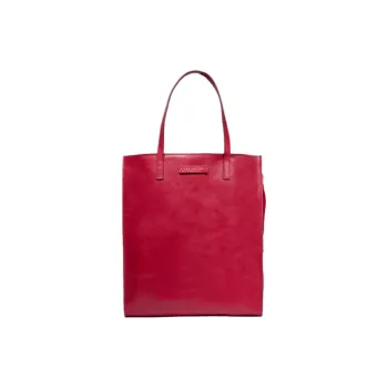 THE BRIDGE Leather Tote Bag Shopping Bag Shoulder Bag Handbag Women's Patent Red