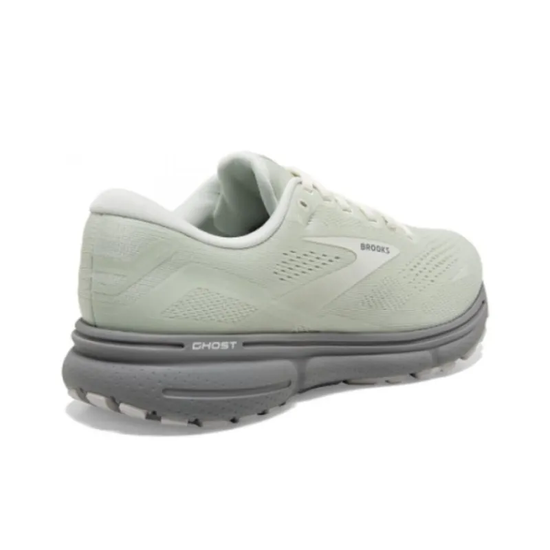 Brooks Ghost 15 Cushioning, Wear Resistant Low Top Casual Running Shoes Women's Gray Green-2