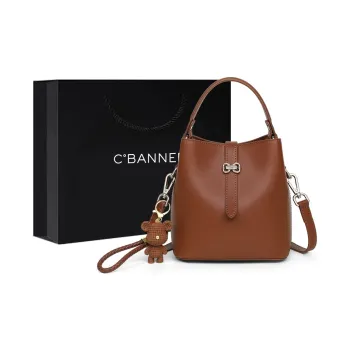 C°BANNER Cow Leather With Synthetic Leather Handbag, Shoulder Bag, Bucket Bag Women's