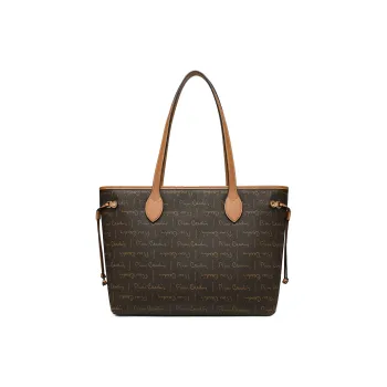PIERRE CARDIN Pvc Large Capacity, Versatile Use Handbag, Shoulder Bag Regular Women's Coffee/Brown