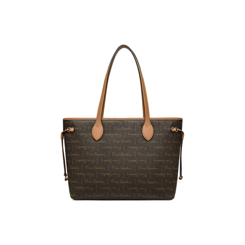 PIERRE CARDIN Pvc Large Capacity, Versatile Use Handbag, Shoulder Bag Regular Women's Coffee/Brown-5