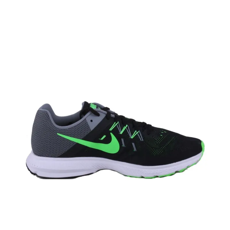 Nike ZOOM Winflo 2 Slip Resistant, Abrasion Resistant Cushioning Low Top Casual Running Shoes Men's Black White Gray-1