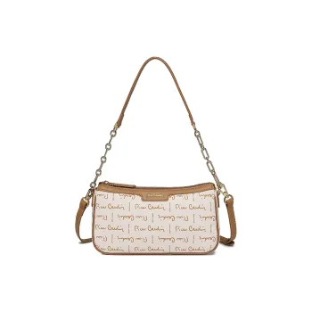 PIERRE CARDIN Polyvinyl Chloride Handbag, Shoulder Bag, Crossbody Bag Regular Women's Beige