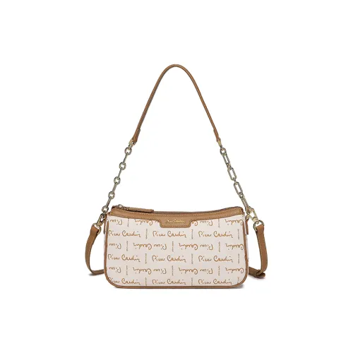PIERRE CARDIN Polyvinyl Chloride Handbag, Shoulder Bag, Crossbody Bag Regular Women's Beige