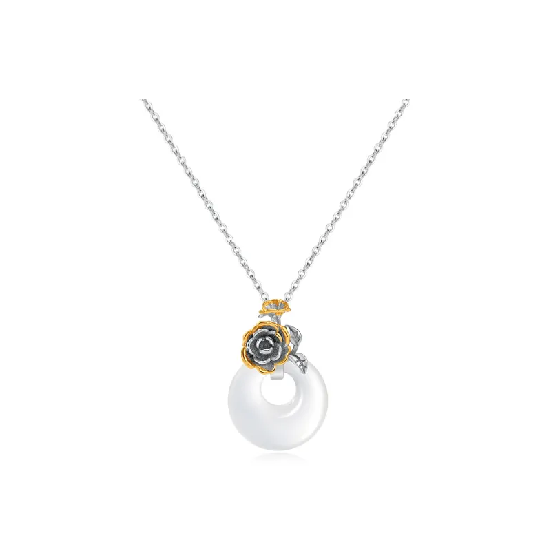 Hurry That Year Chalcedony Jade Necklaces Women's-0
