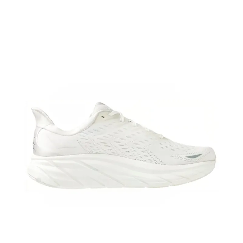 HOKA ONE ONE Clifton 8 Wide 'Triple White' Women's-1