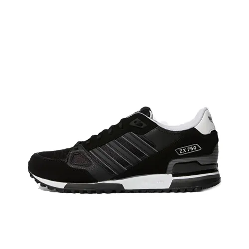 Adidas Originals ZX 750 Casual Shoes Unisex Low-Top Black/Grey/White