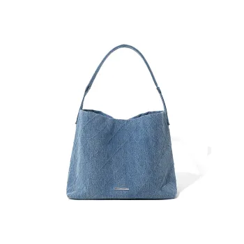 MASTER CANVAS Fabric Tote Bag Shopping Bag Shoulder Bags Women's Denim Blue