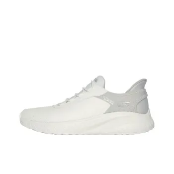 Skechers Slip Ins Slip-Resistant Lightweight Wear-Resistant Low-Top Running Shoes Men's White Gray