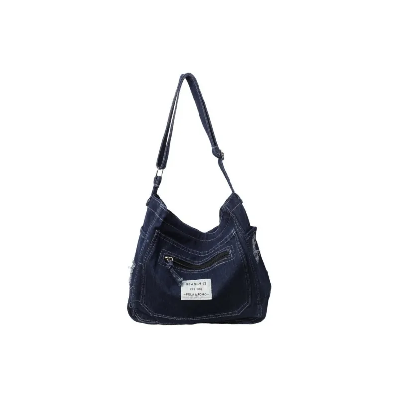 Barang Bear Denim Crossbody Bag Regular Unisex-3