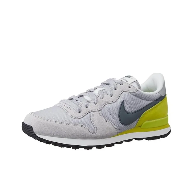 Nike Internationalist Durable Breathable Low-Top Running Shoes Unisex Gray Yellow-2