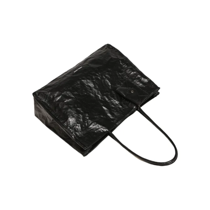 DALO Pu Shoulder Bag Handbag Women's Black/Milk White-2
