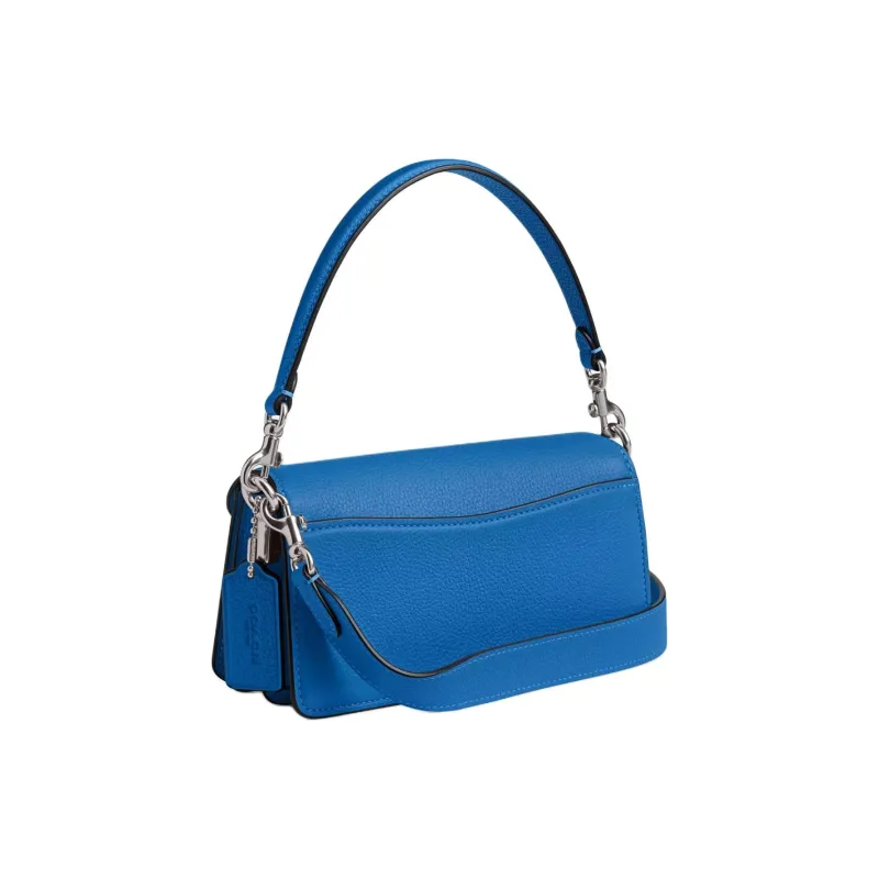 COACH Tabby Hammered Leather Portable Crossbody Bag Shoulder Bag Small Size Women's Blueberry-1