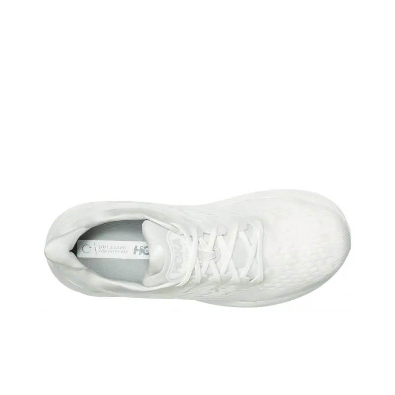 HOKA ONE ONE Clifton 8 Wide 'Triple White' Women's-2