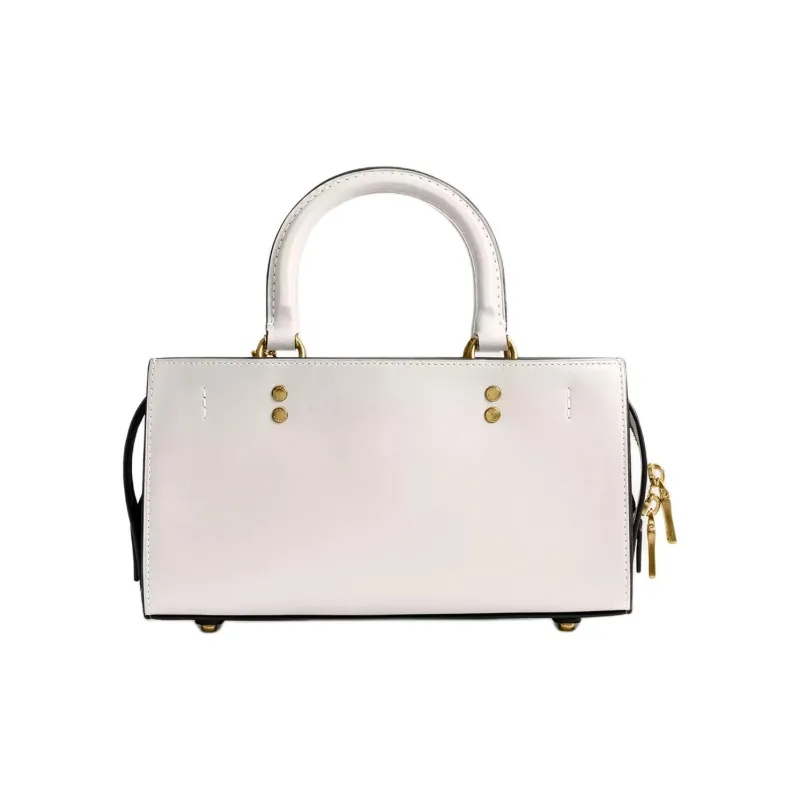 COACH Rogue Glove Tanning Shoulder Bag Crossbody Bag Handbag Medium Size Women's White-2