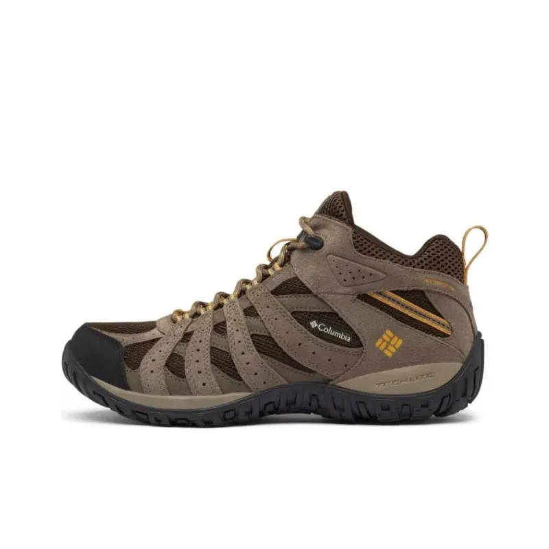 Columbia Redmond Anti Slip Wear Resistant Mid Top Running Shoes Men's Coffee-0