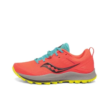 Saucony PEREGRINE 10 Running Shoes Women's Low-Top Red Gray