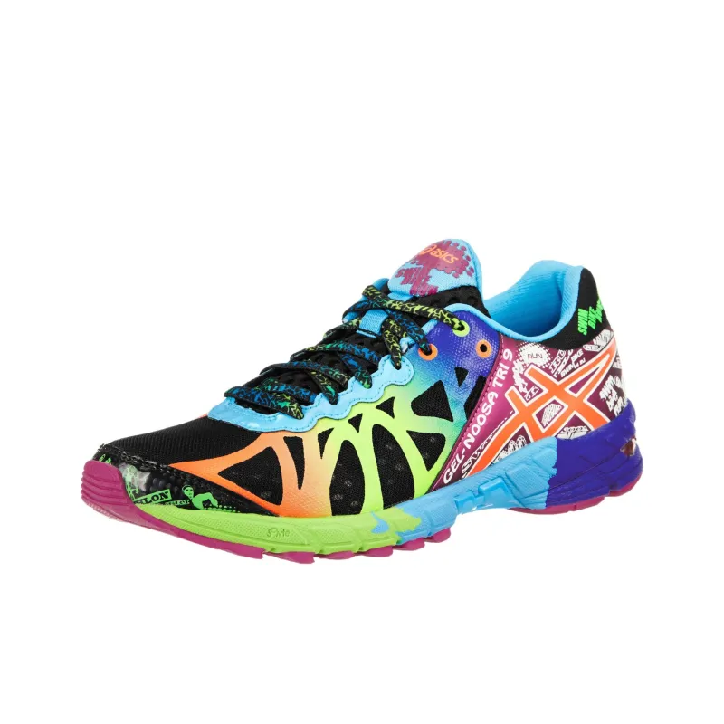 Asics Gel-Noosa Tri 9 Running Shoes Women's Low-Top Black/Green/Purple-2