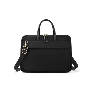 Vigno Oxford Laptop Bag Regular Unisex Black/Khaki