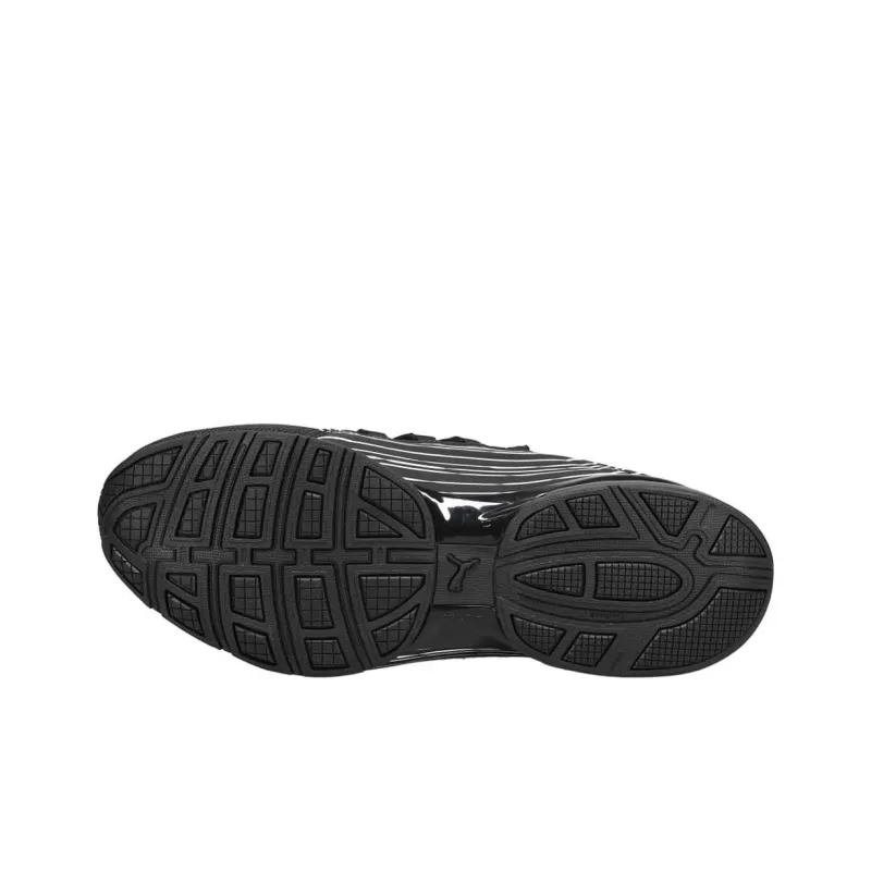 PUMA Axelion Linear Lines Slip Resistant Low Top Training Shoes Men's Black-4