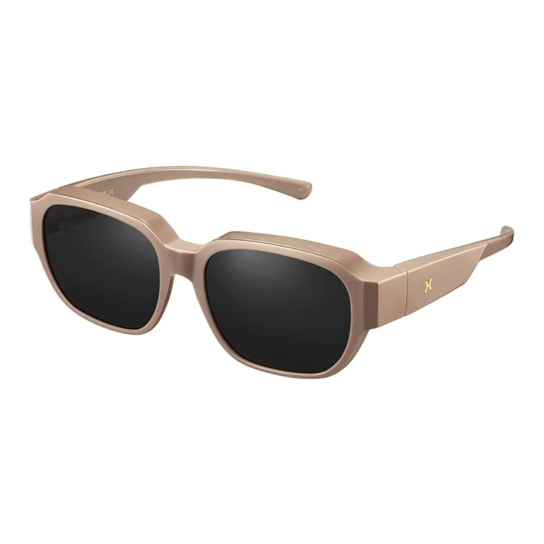 LOHO TR90 Square Large Frame Sunglasses For A Slimmer Face Appearance Unisex Black-24