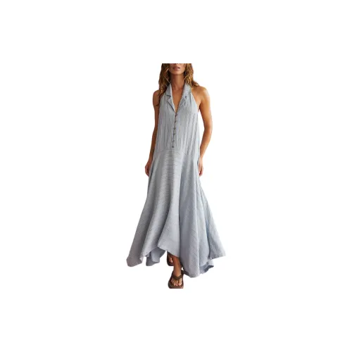 FREE PEOPLE Slip Dresses Women's Blue Combo/Blue Combo