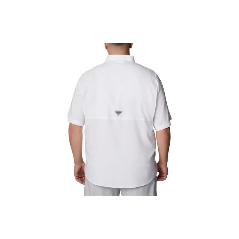 Columbia PFG Tamiami Short Sleeve Shirt Shirt Men's White-1