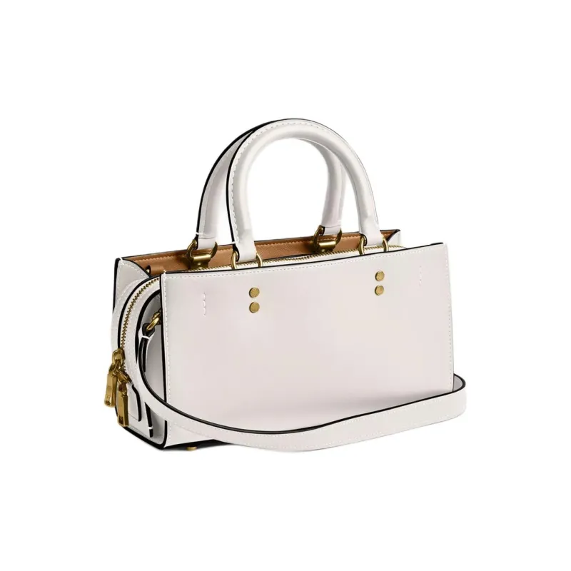 COACH Rogue Glove Tanning Shoulder Bag Crossbody Bag Handbag Medium Size Women's White-1