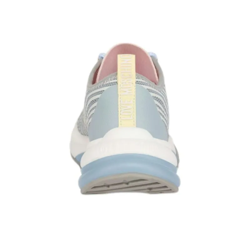 MOSCHINO Sprint Love Low-Top Casual Shoes Women's Gray-3