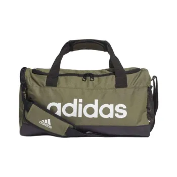 Adidas Recycled Material One Shoulder Crossbody Portable Travel Bag Small Size Unisex Army Green Black And White