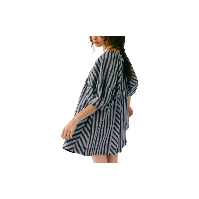 FREE PEOPLE Bop Around Romper Bodysuits Women's Black Combo/Black Combo-1
